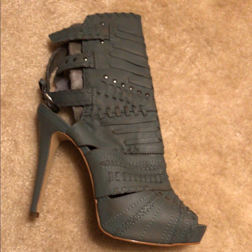 High heels. Used once. All leather